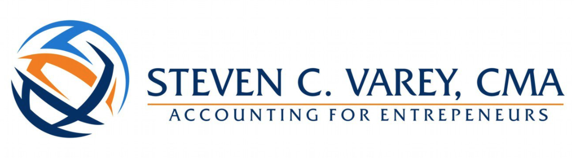 company logo with blue and orange detailing