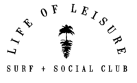 life of leisure logo white background
