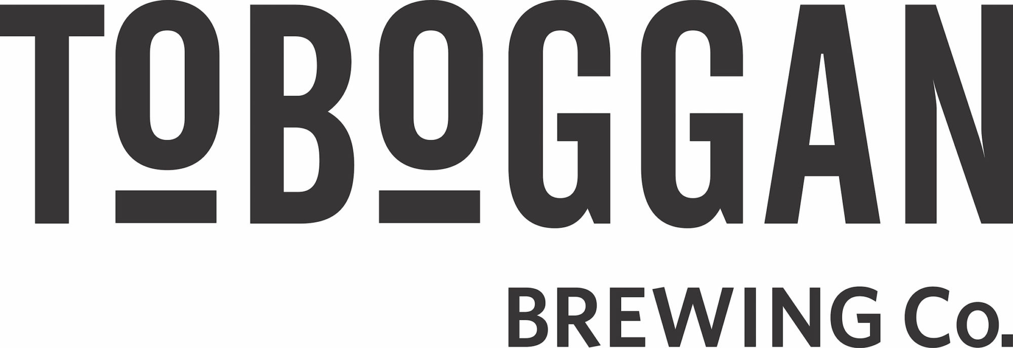 toboggan brewing company logo with black writing