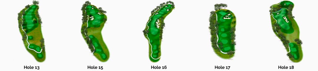 Golf Club course map with bunker and fairway details