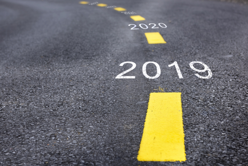 road lines with years starting in 2019 beside them